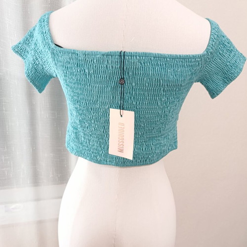 Women's bardot crop top Missguided