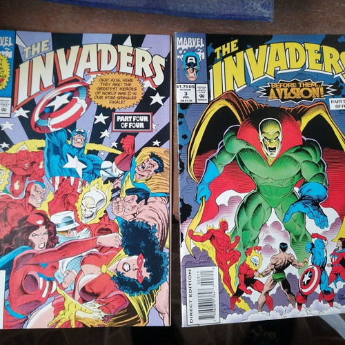 The Invaders comic mini series 4 issues Marvel like new