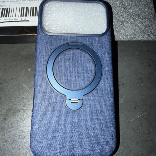 17 Pro Max case blue with ring holder new