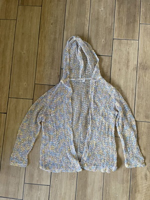 Knitted cardigan like new, multicolor, sizes S and M