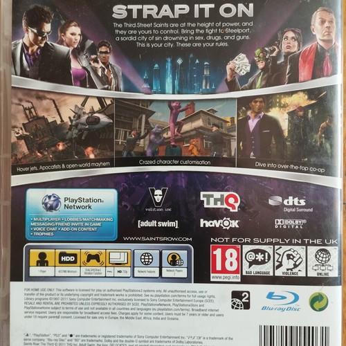 Saints Row The Third PS3 used