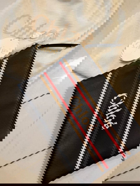 Chloe Vick Logo Pouch με το καρτελάκι και dust bag (αυθεντικό)