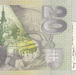 Slovakia banknote used
