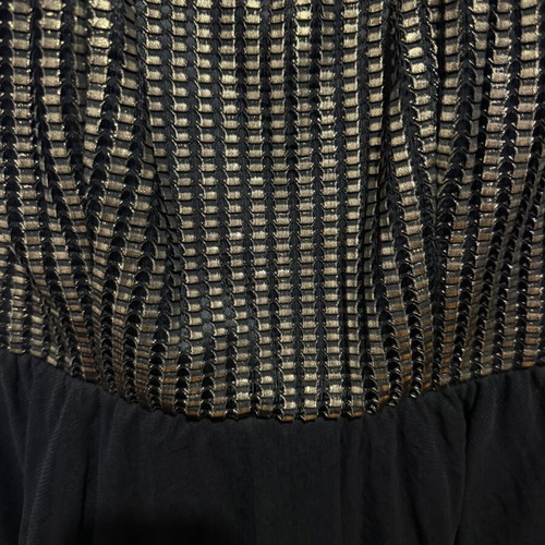 Mini dress black with gold details size S used by Ths Fashion