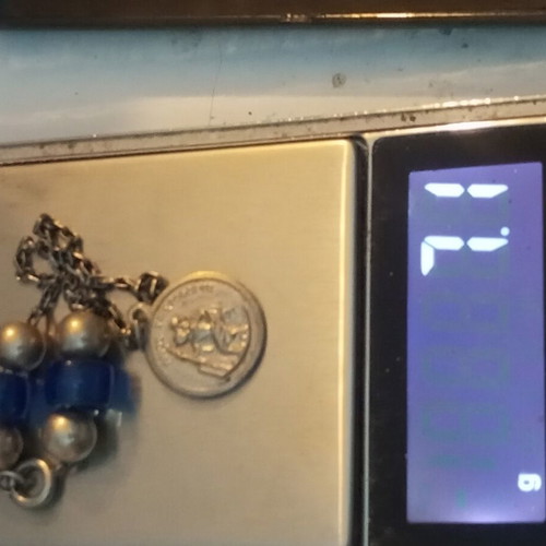 Silver 925 amulet keychain used