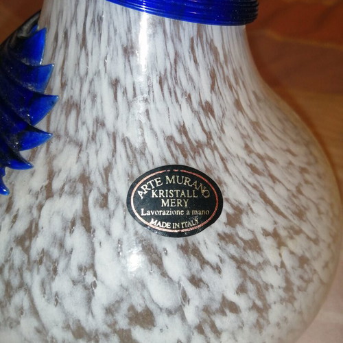 Vase Arte Murano Kristall Mery handmade, like new