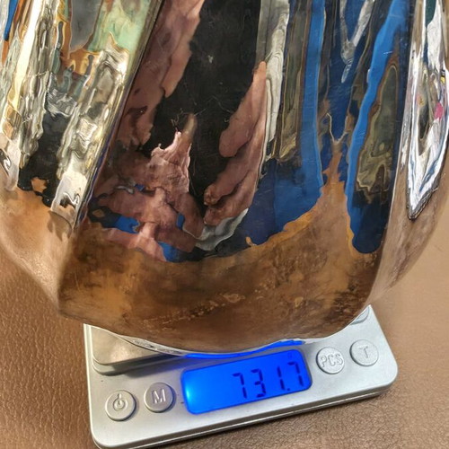 Italian Silver Pitcher 731.7gr like new, handmade by Cosi