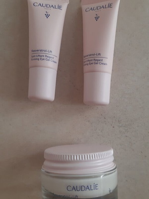 Caudalie face cream 15ml and 2 eye creams 10ml new