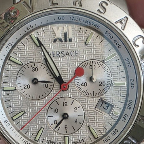 Versace V-Sport 12C99 men's watch new with leather strap