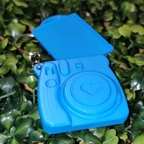 Camera keychain set with internal photo holder new