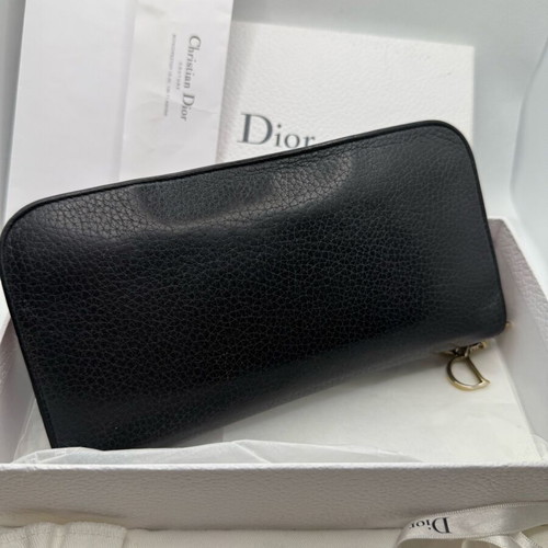 Christian Dior Diorissimo Voyageur Taurillon wallet black like new