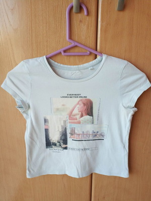 Summer blouse for girl 9-11 years used, light blue