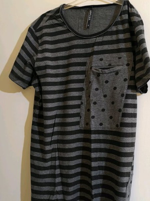 Summer striped blouse medium like new, silver unisex