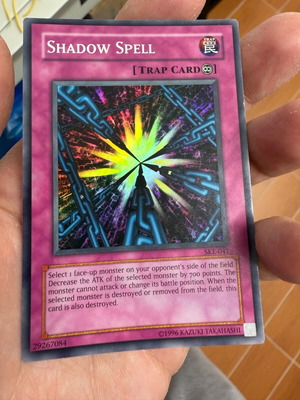 Yu gi oh Shadow spell χρυσή κάρτα trap card άριστη κατάσταση