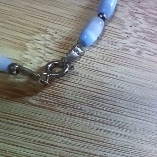 Necklace and bracelet set with evil eye beads