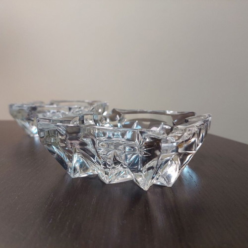 Crystal vintage ashtrays like new, set of 2