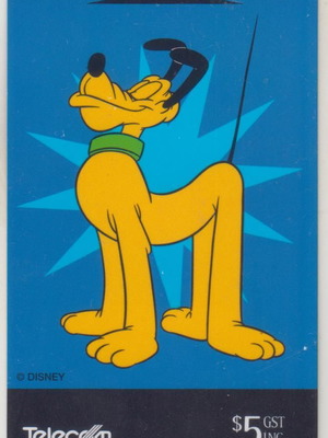 New Zealand Disney Friends of Mickey Pluto 2 phonecard