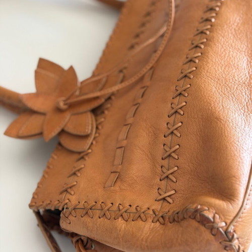 Missoni leather shoulder bag camel tan like new