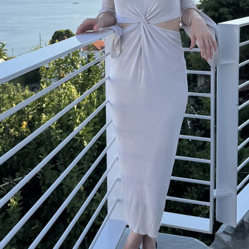 Zara summer dress used, size S, sand color