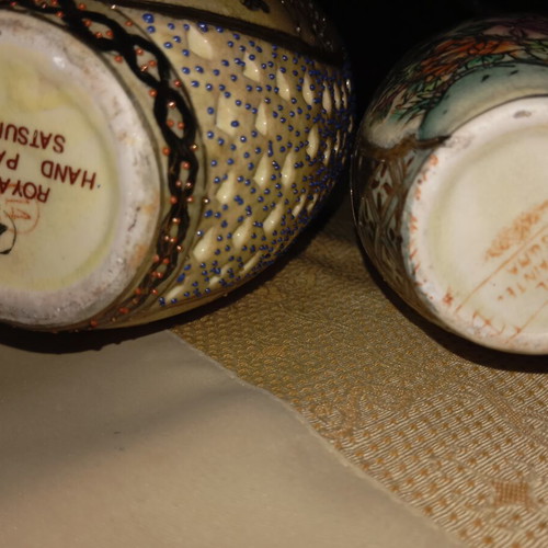 Decorative vases style Satsuma like new