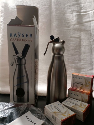 Kayser 1L Pastry Siphon with 80 Capsules new
