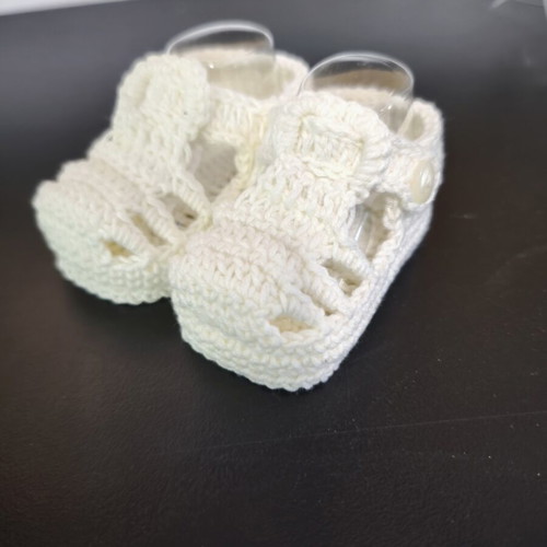 Handmade baby booties new, unused, Greek made
