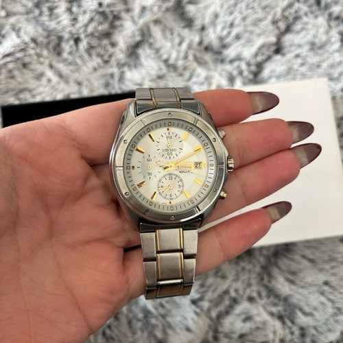 Ανδρικό ρολόι Seiko μεταχειρισμένο, γκρι