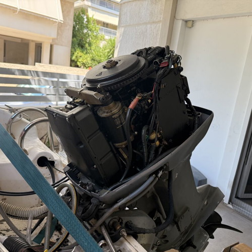 Johnson 70 hp outboard motor used with accessories