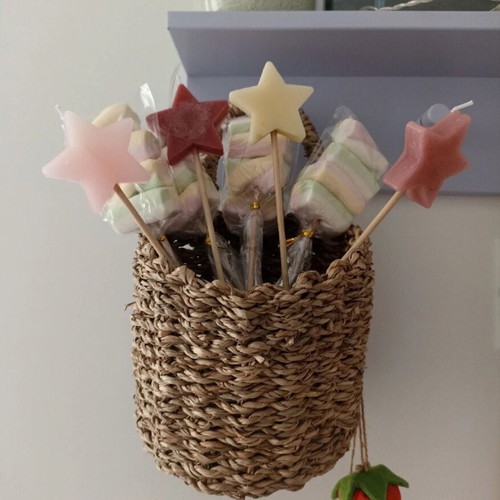 Star-shaped scented candle favor new