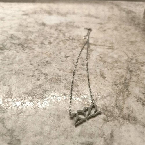 Necklace 2022 new, silver stainless steel
