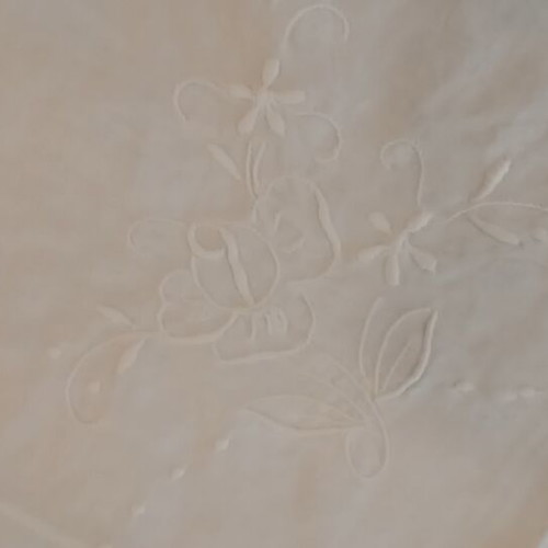 Tablecloth 79x79 white with embroidery like new