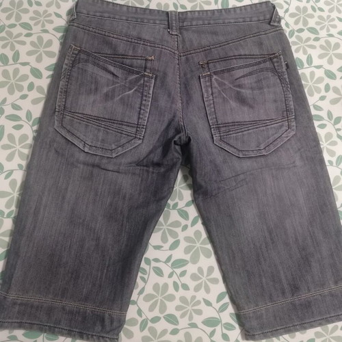 No Name bermuda shorts new, gray and blue, size L