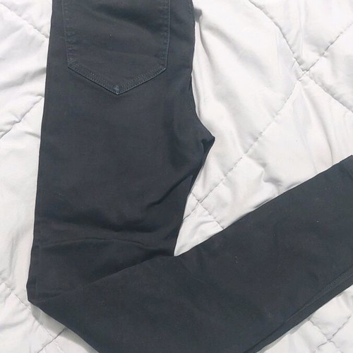 Stradivarius black super high waist skinny jeans like new, size 38