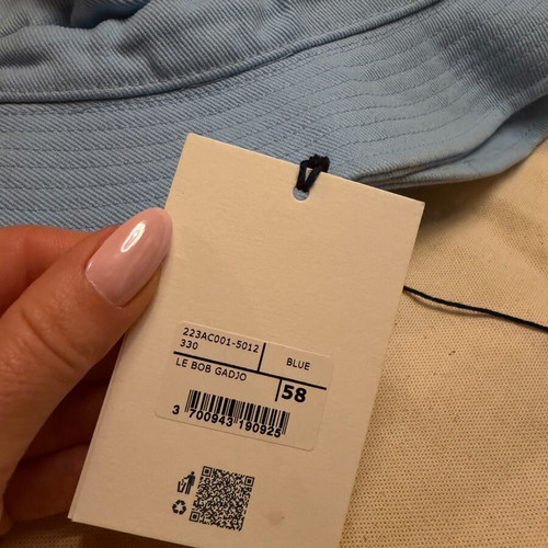 Jacquemus Le Bob Gadjo hat new, turquoise, size medium 58