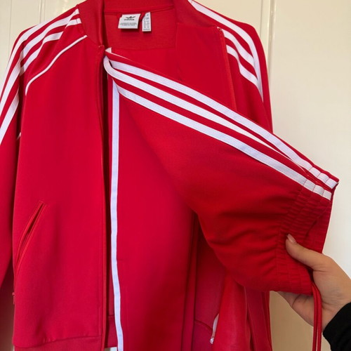 Adidas 2 pcs woman set like new, red, size S