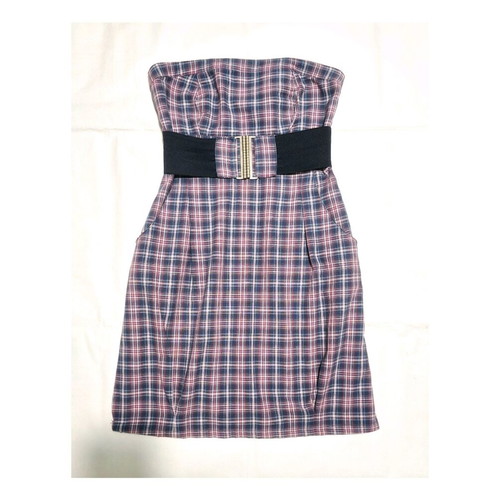Strapless dress Stradivarius used with belt multicolor size M