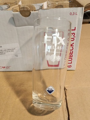 Fix Glass 0.3 L pack of 6 new in box