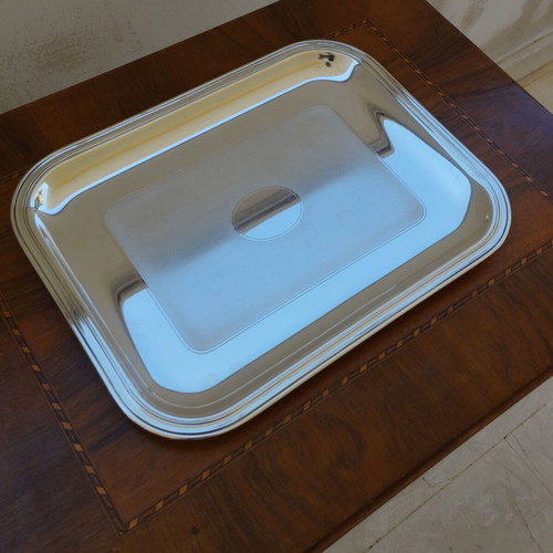 Christofle t 21 tray in very good condition, heavy item