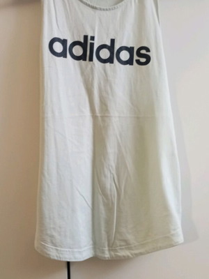 Adidas sleeveless shirt used, size S, turquoise