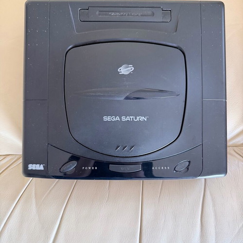 Sega Saturn MK1 used console with box, 2 controllers and games
