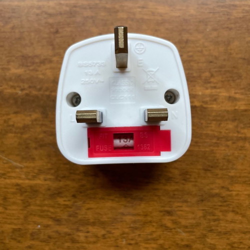 European to UK plug adapter new