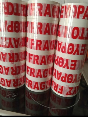 Fragile packing tape set of 3, new