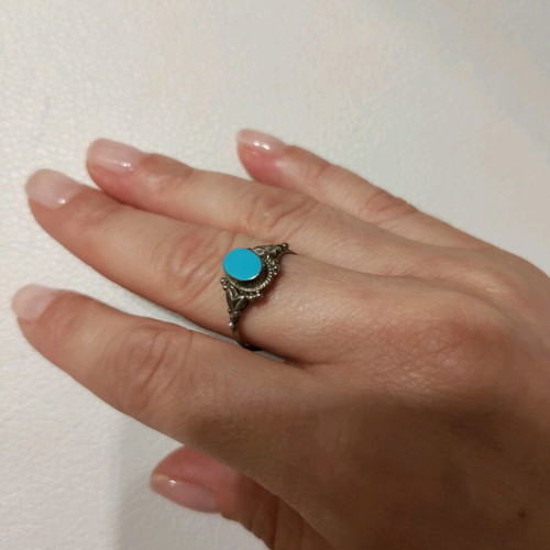 Ring with blue stone new