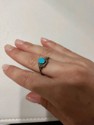 Ring with blue stone new