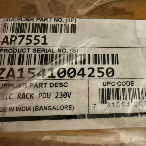APC Basic Rack PDU Unit 20x C13 + 4x C19 (AP7551) new