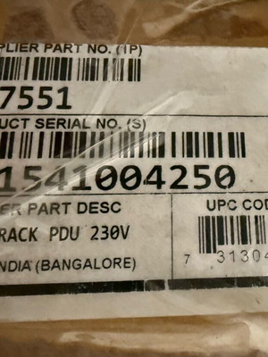 APC Basic Rack PDU Unit 20x C13 + 4x C19 (AP7551) new
