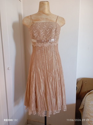 Rallis Fashion φόρεμα γυναικείο ν. S σαν καινούργιο μπεζ ροζ