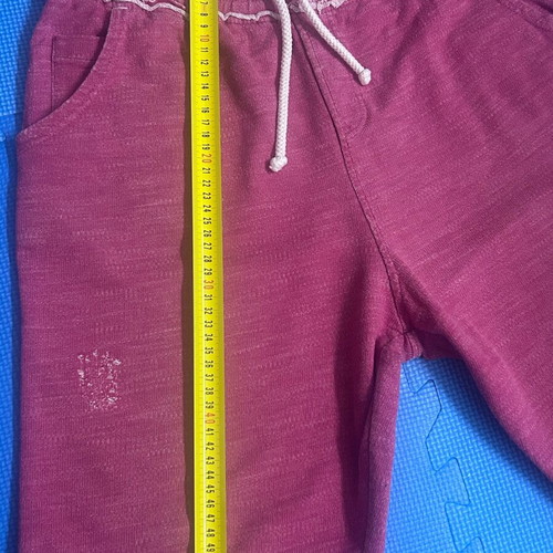 BodyTalk men's distressed red/pink shorts, size M