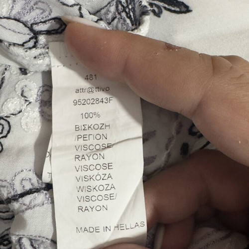 Attrattivo white boho dress with embroidery, size small, like new