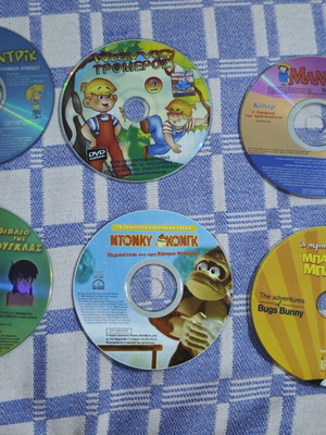 Πακέτο παιδικά DVD με κινούμενα σχέδια σαν καινούργιο, 6 δίσκοι